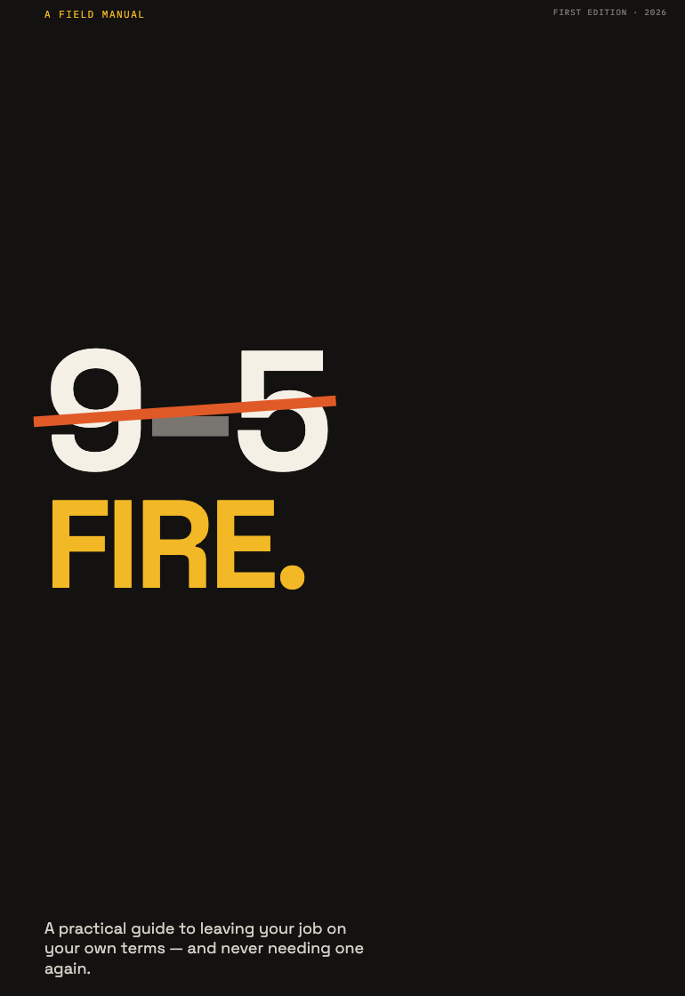 Escape the 9-5 with FIRE — book cover